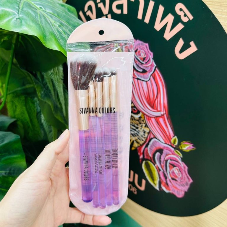 Sivanna colors instructions for use ซีเวนน่า คัลเลอร์ ชุดแปรง5ชิ้น - NO.2(สีม่วง)