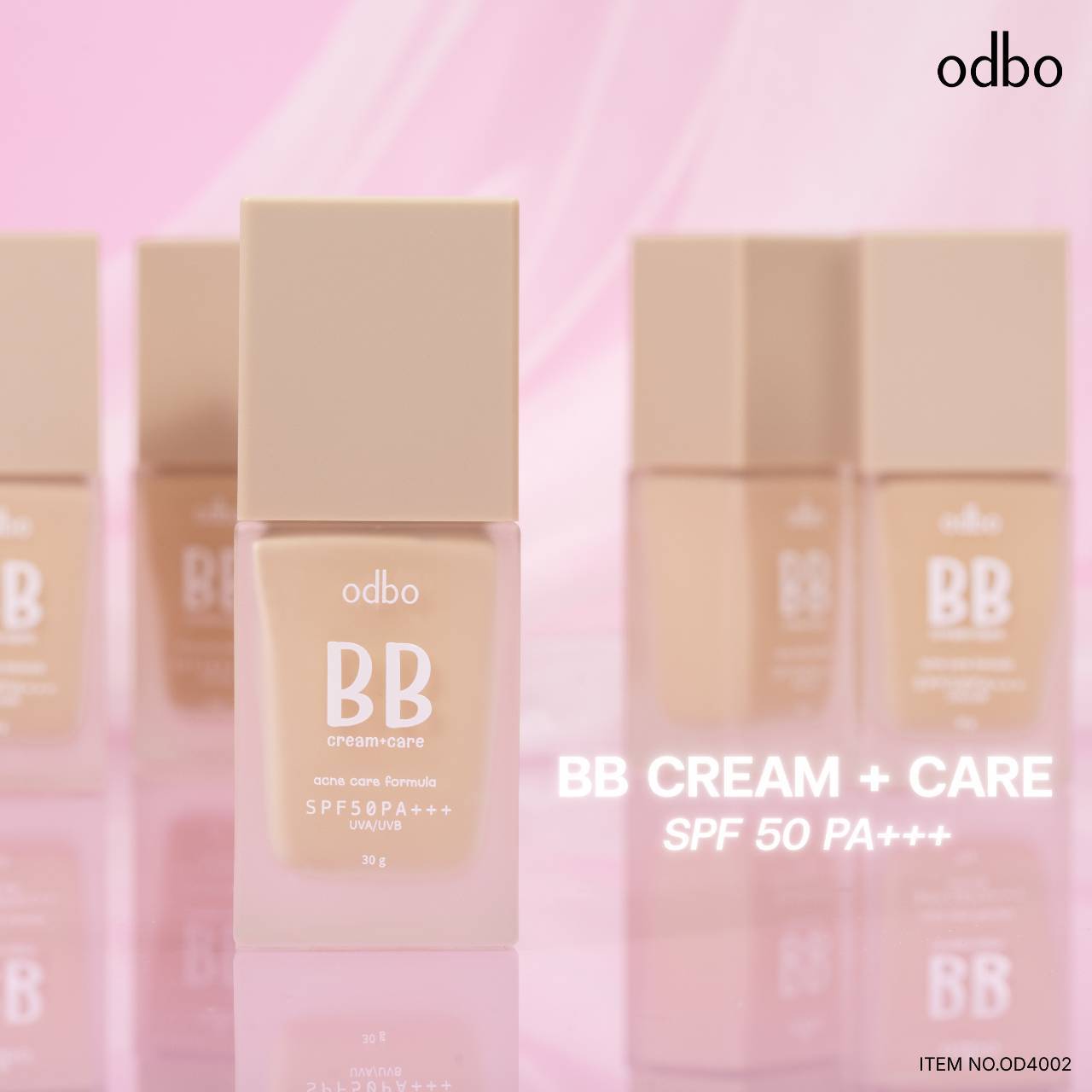 OD4002 odbo bb cream+care spf50pa+++ โอดีบีโอ บีบี ครีม+แคร์ เอสพีเอฟ 50พีเอ+++30g. - Image 4
