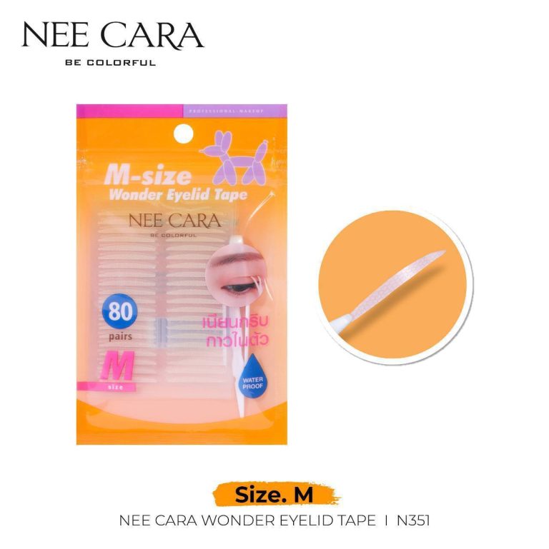 Neecara wonder eyelid tape นีคาร่า บี คัลเลอร์ สติกเกอร์ติดตา2ชั้น - NO.1M(สีเหลือง)