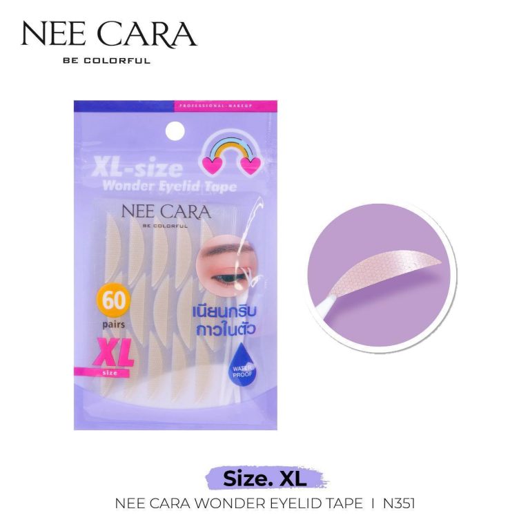 Neecara wonder eyelid tape นีคาร่า บี คัลเลอร์ สติกเกอร์ติดตา2ชั้น - NO.3XL(สีม่วง)