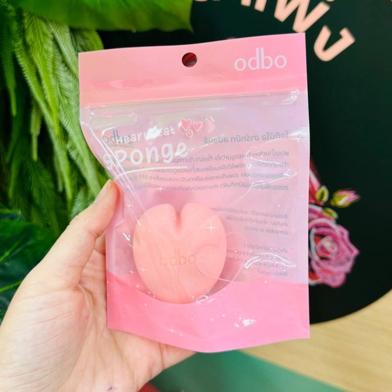 odbo heartbeat sponge โอดีบีโอ ฮาร์ทบีท สปอนจ์ - NO.2(สีชมพู)