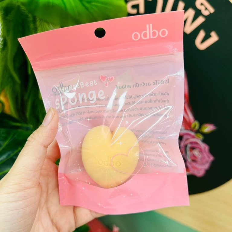 odbo heartbeat sponge โอดีบีโอ ฮาร์ทบีท สปอนจ์ - NO.4(สีเหลือง)