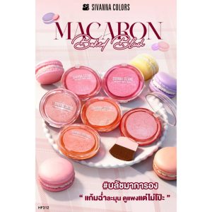 Sivanna colors macaron baked blush ซีเวนน่า คัลเลอร์ส มาการอง เบค บลัช 8.5g.