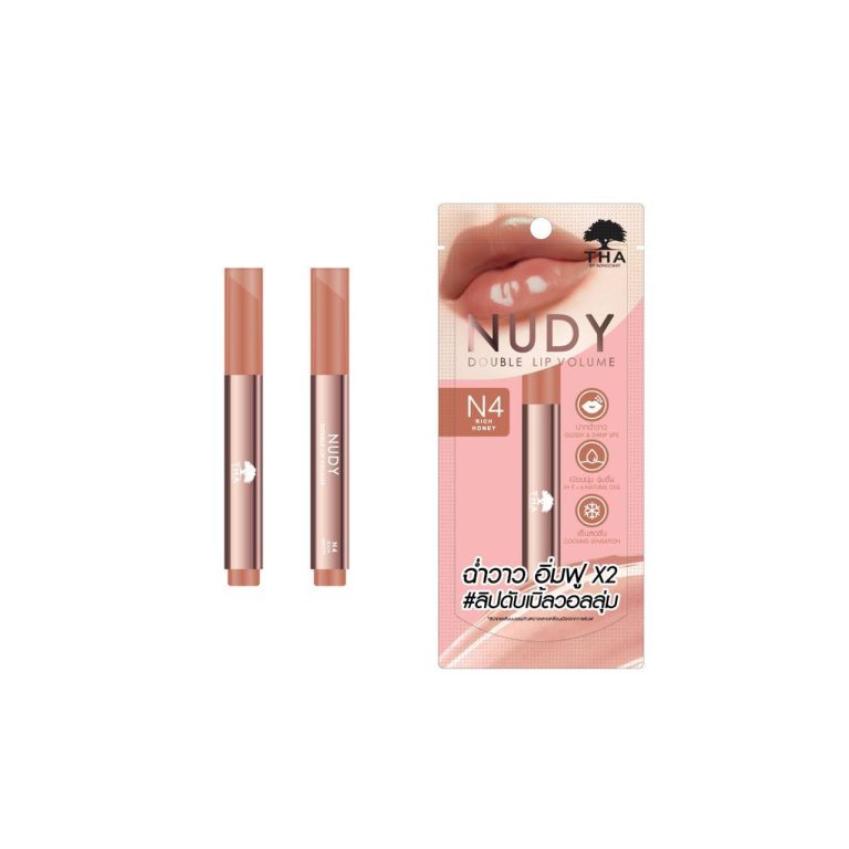 THA  by nongchat nudy double lip volume - NO.4Rich Honey