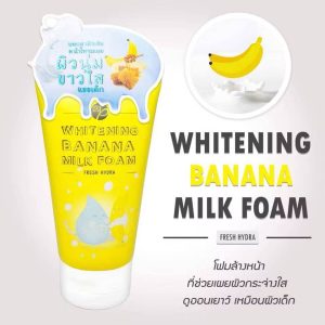 DR.P Whitening banana milk foam with hyaluron ไวเทนนิ่งโฟมนมกล้วยผสมไฮยาลูรอน 100ml