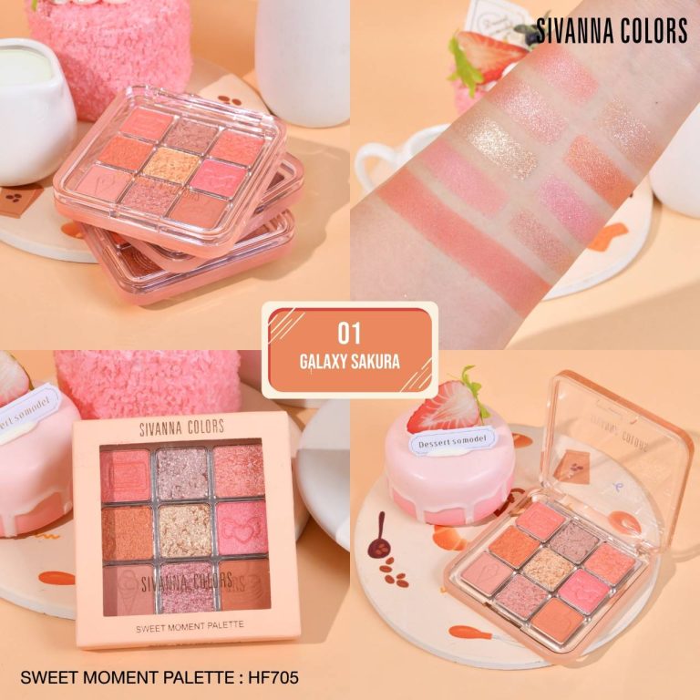 Sivanna colors sweet moment palette ซีเวนน่า คัลเลอร์ส สวีท โมเมนต์ พาเลท - NO.1Galaxy Sakura