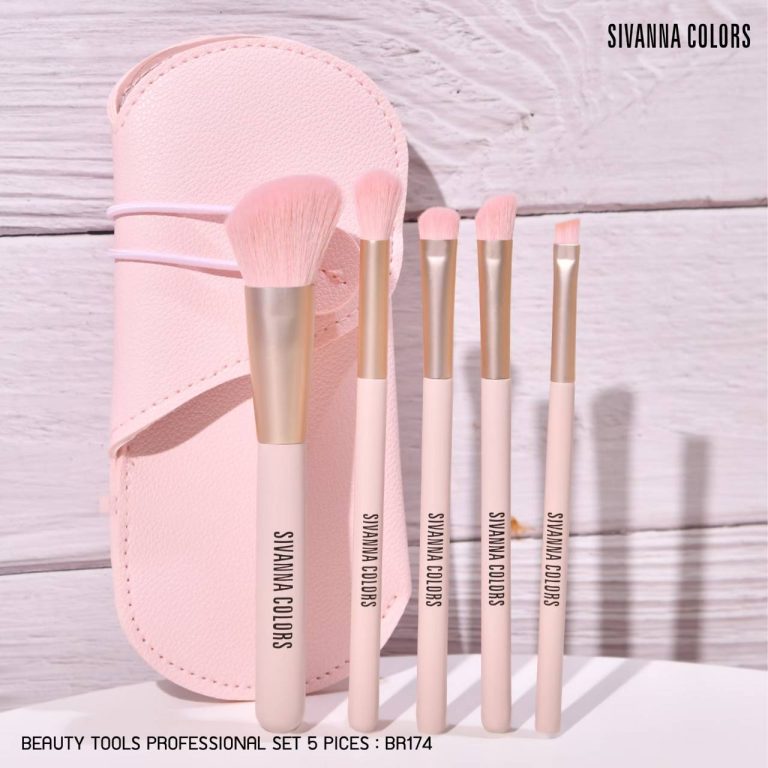 Sivanna colors beauty tools professional set 5pieces ซีเว่นน่า คัลเลอร์ส บิวตี้ ทูลล์ โปรเฟสชั่นแนล - NO.(สีชมพู)