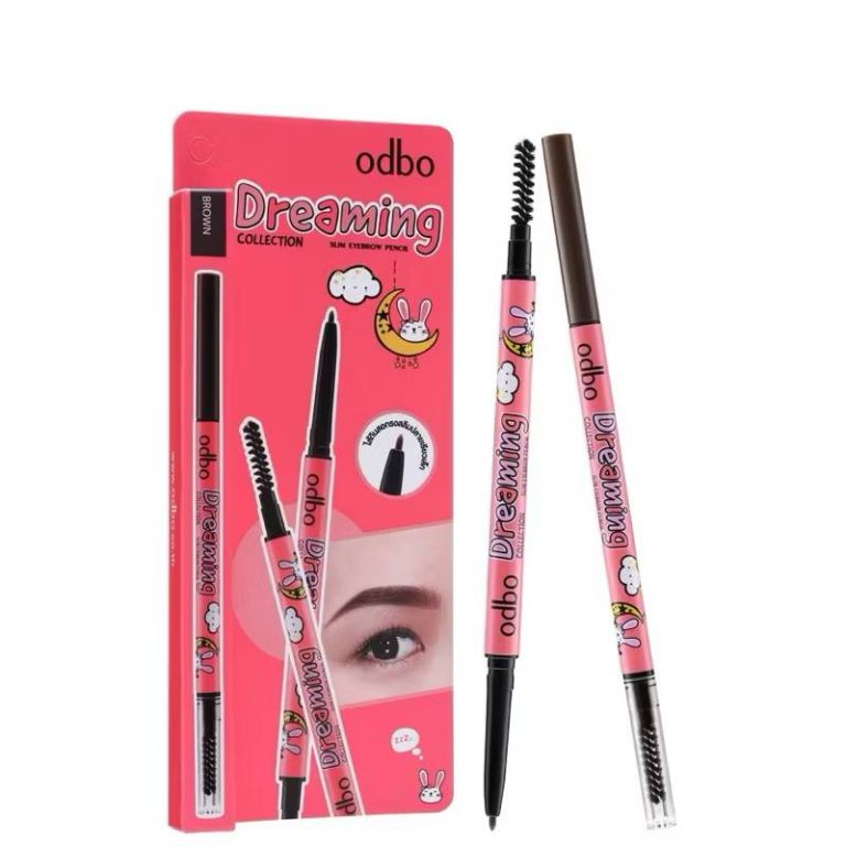 OD730 odbo dreaming collection slim eyebrow pencil โอดีบีโอ ดรีมมิ่ง คอลเลคชั่น สลิม อายบราว เพ็นซิล 0.3g - 02.BROWN