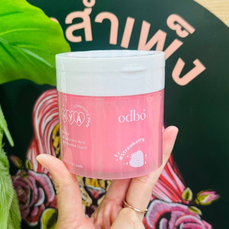 odbo hya cleansing pads โอดีบีโอ ไฮยา คลีนซิ่ง แพค 120แผ่น - NO.2Strawberry