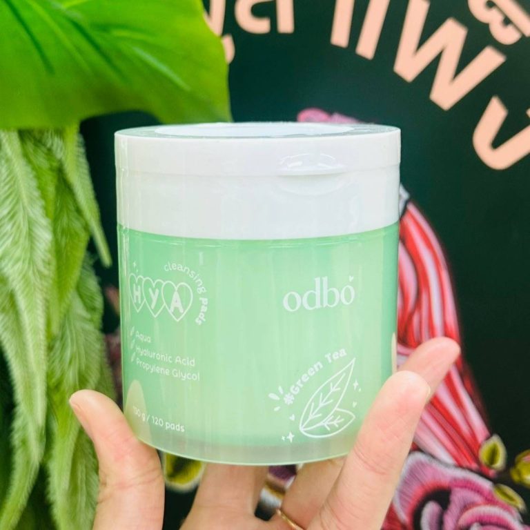 odbo hya cleansing pads โอดีบีโอ ไฮยา คลีนซิ่ง แพค 120แผ่น - NO.1Green Tea