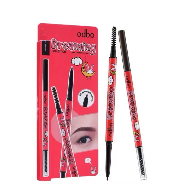 OD730 odbo dreaming collection slim eyebrow pencil โอดีบีโอ ดรีมมิ่ง คอลเลคชั่น สลิม อายบราว เพ็นซิล 0.3g - 03.DARK BROWN
