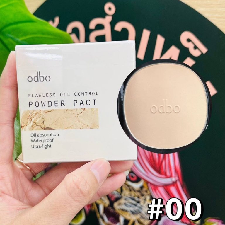odbo flawless oil control powder pact โอดีบีโอ ฟลอว์เลส ออยล์ คอนโทรล พาวเดอร์ แพคท์ - NO.00
