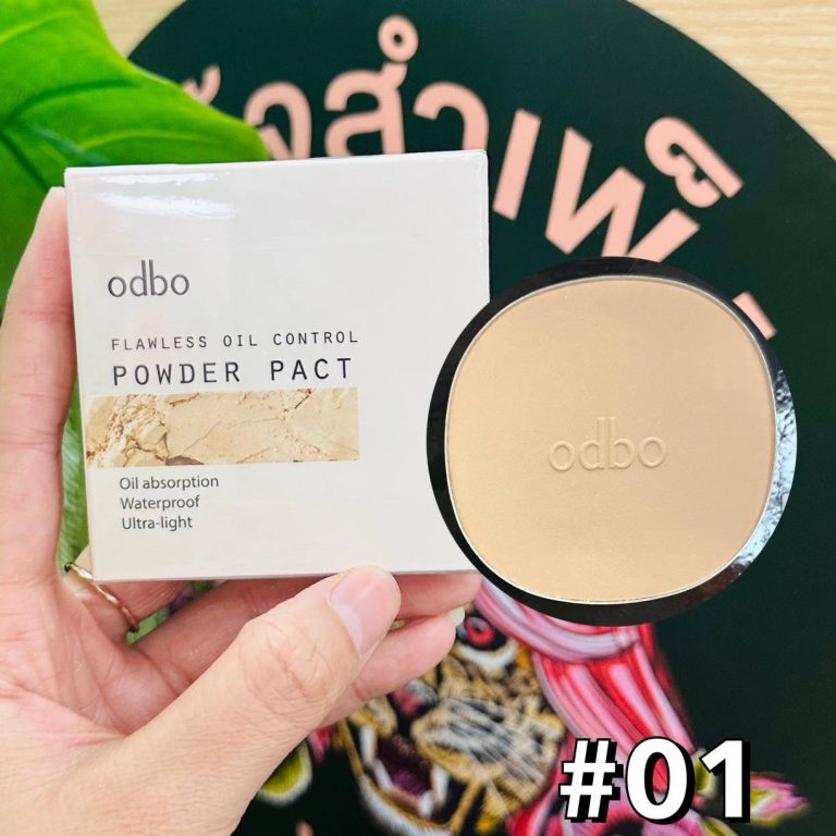 odbo flawless oil control powder pact โอดีบีโอ ฟลอว์เลส ออยล์ คอนโทรล พาวเดอร์ แพคท์ - NO.01
