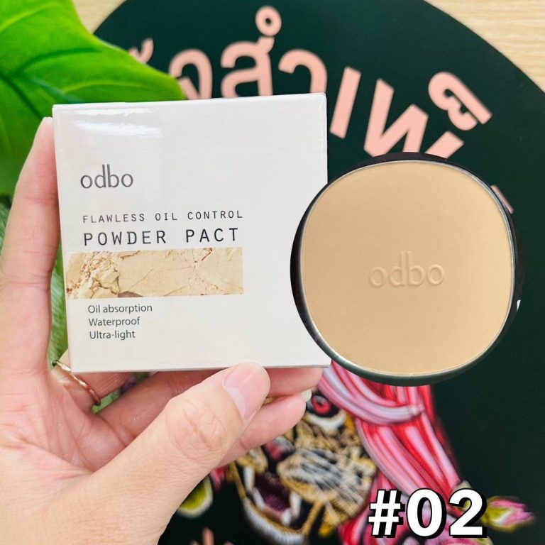 odbo flawless oil control powder pact โอดีบีโอ ฟลอว์เลส ออยล์ คอนโทรล พาวเดอร์ แพคท์ - NO.02