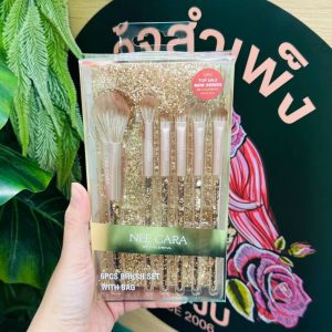 Nee cara 6pcs brush set with bag นีคาร่า บีคัลเลอร์ฟูล แปรงแต่งหน้า