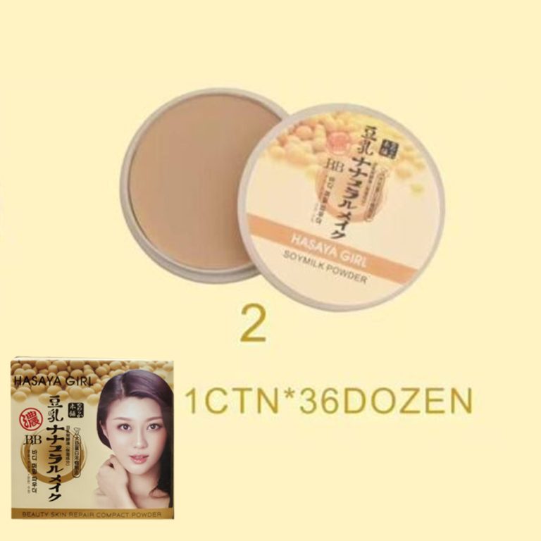 NO.H6100-01-02 Hasaya girl bb soymilk powder ฮาซาย่า แป้งเต้าฮู้ 12pcs - แป้งเบอร์ 02