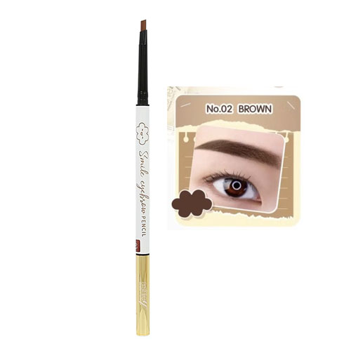 ashley smile eyebrow pencil แอชลี่ย์ สมาย อายโบรว์ เพ็นซิล - No.2 Brown