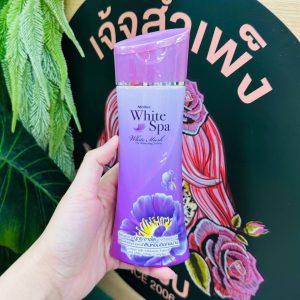 Mistine white spa white musk uv whitening lotion มิสทิน ไวท์ สปา ไวท์ มัคส์ ยูวี ไวท์แทนนิ่ง โลชั่น