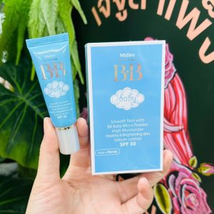 Mistine bb baby face cream มิสทีน บีบี เบบี้ เฟช ครีมกล่องฟ้า