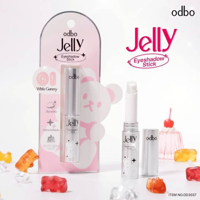 odbo jelly eyeshadow stick โอดีบีโอ เจลลี่ อายแชโดว์ สติ๊ก 3g. - 01.White Gummy