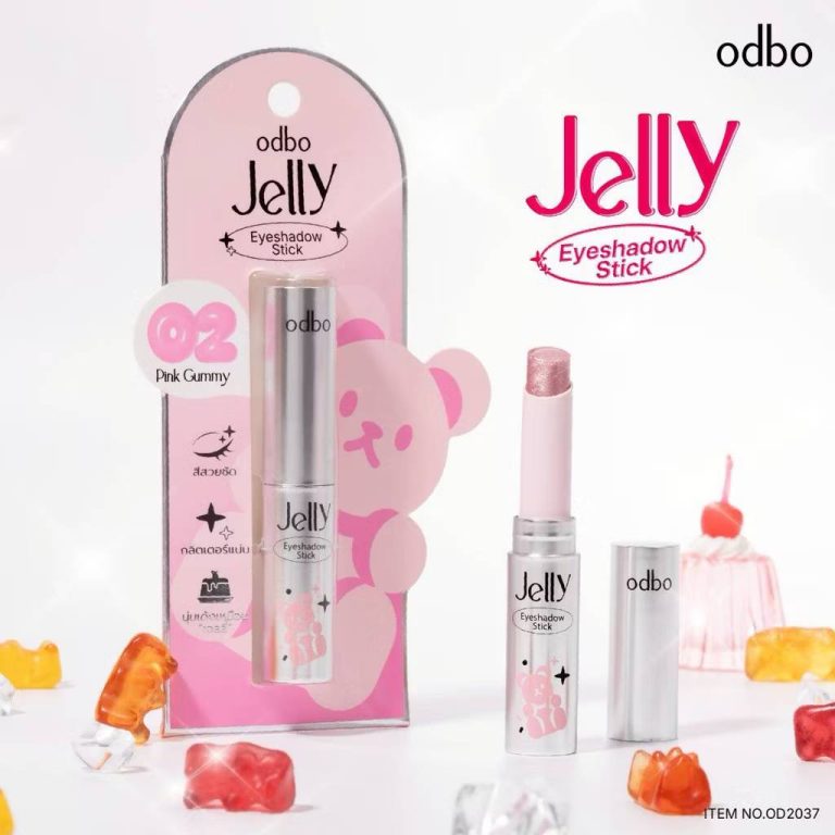 odbo jelly eyeshadow stick โอดีบีโอ เจลลี่ อายแชโดว์ สติ๊ก 3g. - 02.Pink Gummy