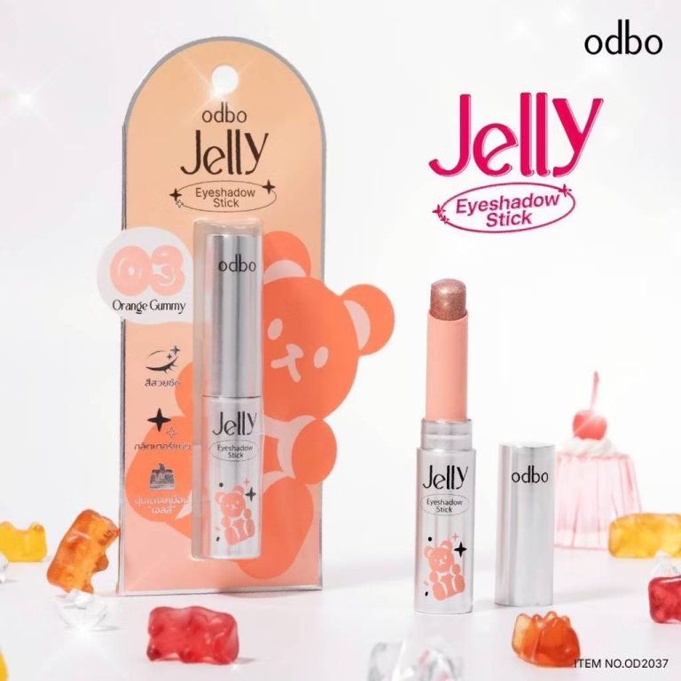 odbo jelly eyeshadow stick โอดีบีโอ เจลลี่ อายแชโดว์ สติ๊ก 3g. - 03.Orange Gummy
