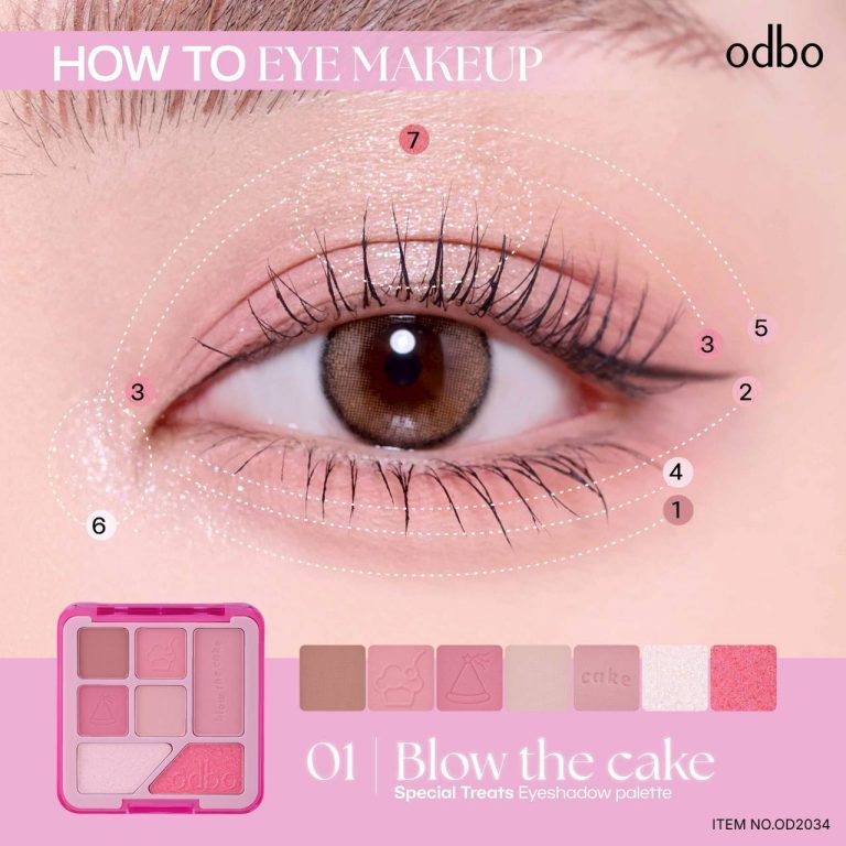 odbo special treats eyeshadow# blow the cake 7g. - 01.Blow The Cake