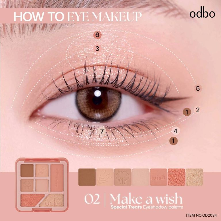 odbo special treats eyeshadow# blow the cake 7g. - 02.Make A Wish