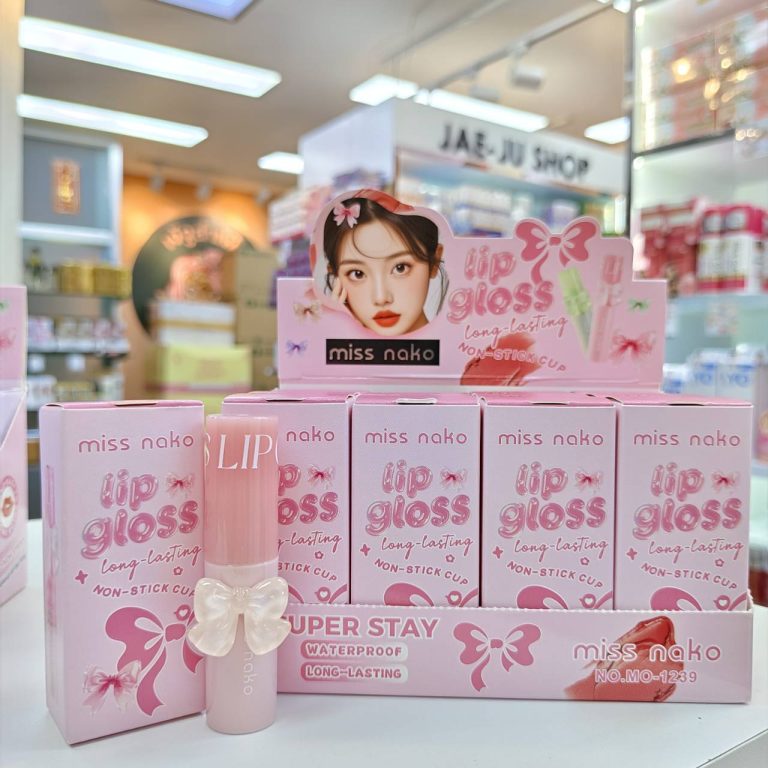 Miss nako lip gloss มิส นาโกะ ลิป กลอส 4สี 2.8ml. - 04.Pink