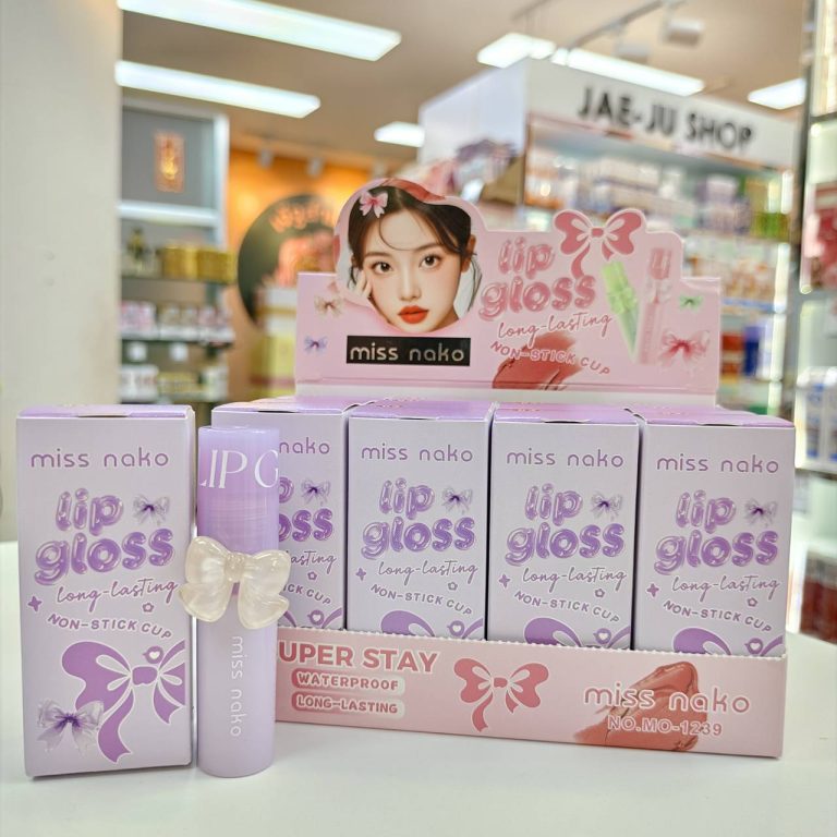 Miss nako lip gloss มิส นาโกะ ลิป กลอส 4สี 2.8ml. - 03.Purple