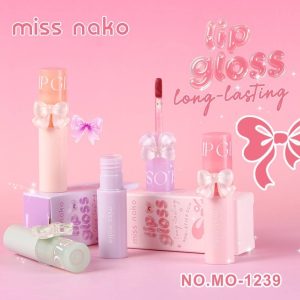 Miss nako lip gloss มิส นาโกะ ลิป กลอส 4สี 2.8ml.