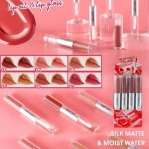 Hasaya girl double touch lip oil&lip gloss คละเบอร์/x12pcs