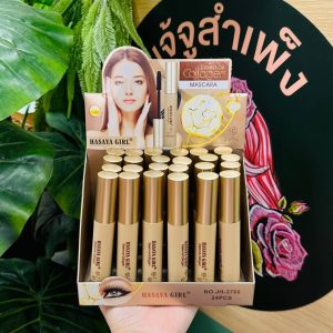 Hasaya girl essence collagen mascara ฮาซาย่า เกิร์ล เอสเซนส์ คอลลาเจน มาสคาร่า แท่งสีทอง
