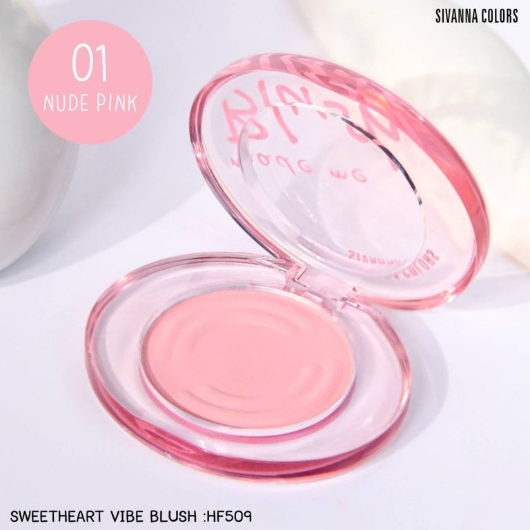 Sivanna colors sweetheart vibe blush ซีเวนน่า คัลเลอร์ส สวีทฮาร์ท ไวท์ บลัช - NO.1Nude Pink