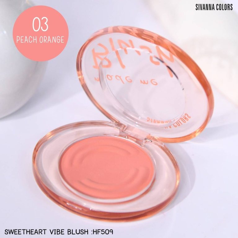 Sivanna colors sweetheart vibe blush ซีเวนน่า คัลเลอร์ส สวีทฮาร์ท ไวท์ บลัช - NO.3Peach Orange