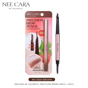 Nee cara precision brow pencil#deep brown นีคาร่า บี คัลเลอร์สฟูล พรีซิชั่น บราว เพนซิล