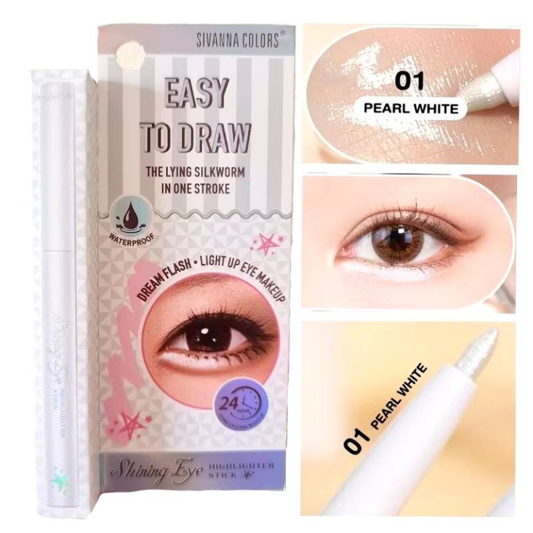 Sivanna colors shining eye highlighter stick ซีเวนน่า คัลเลอร์ส ชายน์นิ่ง อายไฮไลท์เตอร์ สติ๊ก - NO.1Pearl White