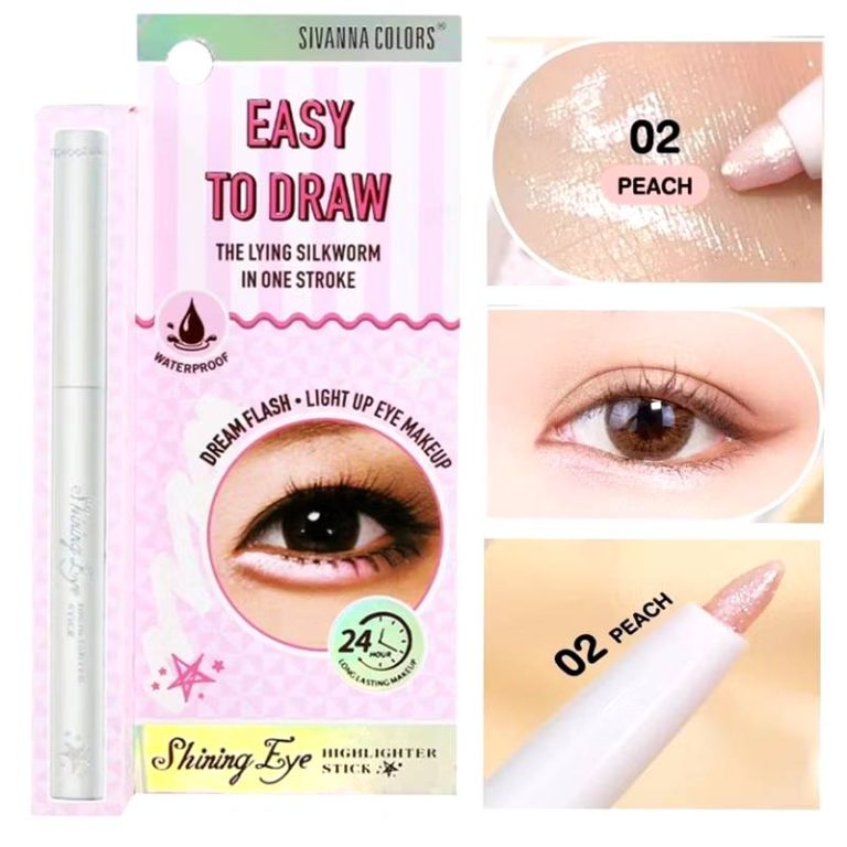 Sivanna colors shining eye highlighter stick ซีเวนน่า คัลเลอร์ส ชายน์นิ่ง อายไฮไลท์เตอร์ สติ๊ก - NO.2Peach