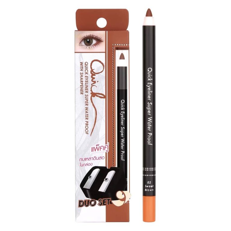 Meilinda Quick Eyeliner Duo Set - NO.2Sweet Brown