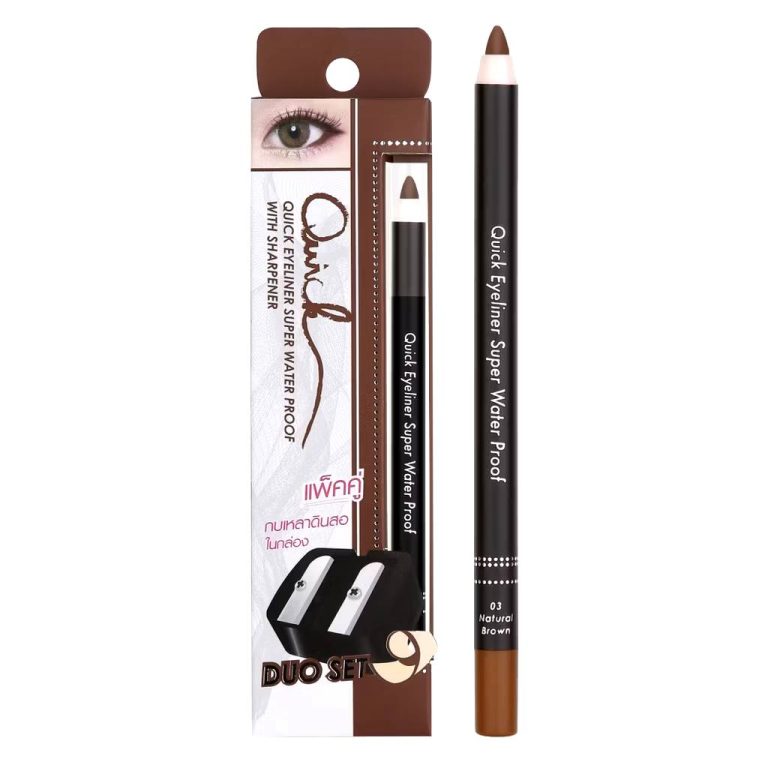 Meilinda Quick Eyeliner Duo Set - NO.3Natural Brown