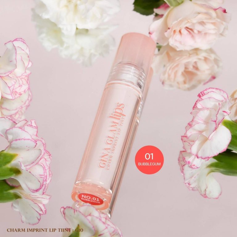 Gina glam charm imprint lip tint จีน่า เกลม ชาร์ม อิมพรินท์ ลิป ทิ้นท์ - NO.1Bubblegum