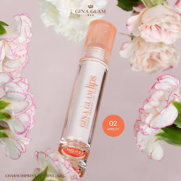 Gina glam charm imprint lip tint จีน่า เกลม ชาร์ม อิมพรินท์ ลิป ทิ้นท์ - NO.2Apricot