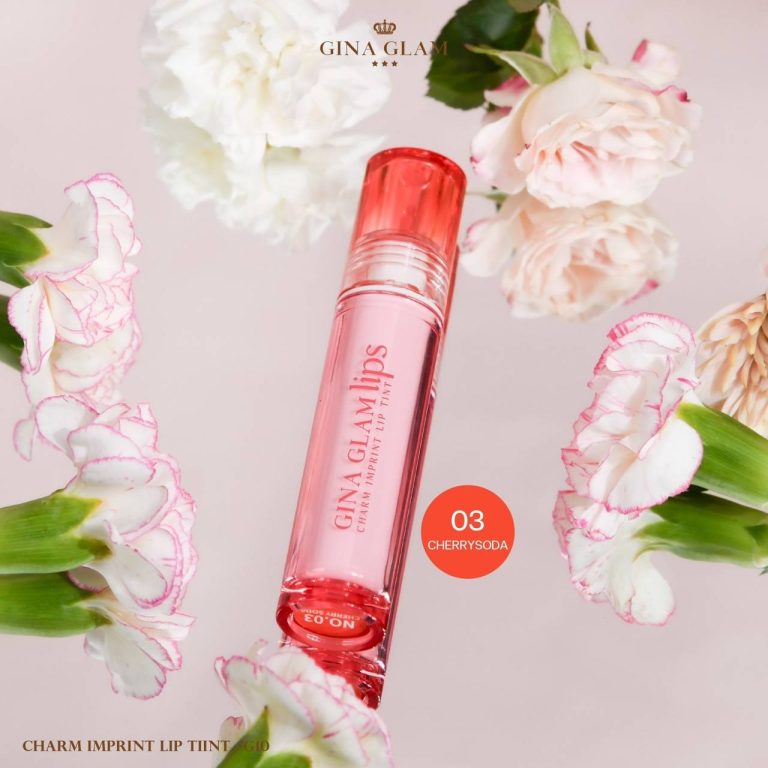 Gina glam charm imprint lip tint จีน่า เกลม ชาร์ม อิมพรินท์ ลิป ทิ้นท์ - NO.3Cherry Soda