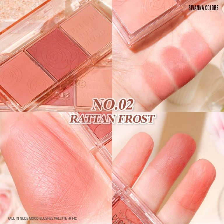 SIVANNA COLORS FALL IN NUDE MOOD BLUSHES PALETTE - RATTAN FROST