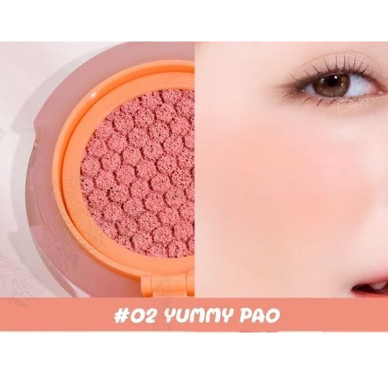 HF747 Sivanna colors pao pao dewy cushtion blush ซีเวนน่า คัลเลอร์ส คุชชั่น บรัช 5g - 02.YUMMY PAO