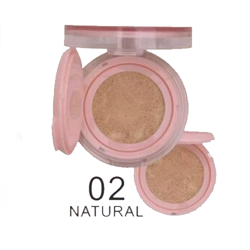 Miss nako air cushion cream มิส นาโกะ แอร์ คูชชั่น ครีม กล่องชมพู 13ml./set - 02.NATURAL