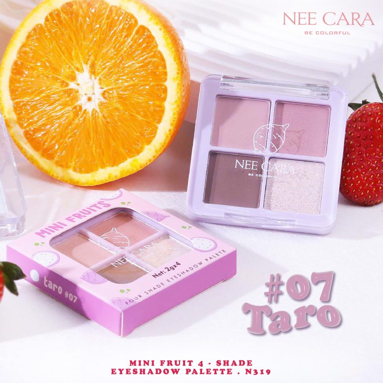 NEE CARA BE COLORFUL Four Shade eyeshadow Palete นี คารา บี คัลเลอร์ฟูล โฟว์เฉด อายแชโดว์ พาเลท - No.7Taro