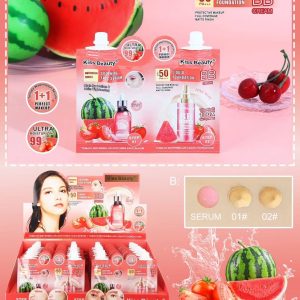 Kiss beauty watermelon tomato bb cream spf 50pa+++ คิสบิวตี้ บีบีครีม แตงโม มะเขือเทศ เอสพีเอฟ 50พีเอ+++