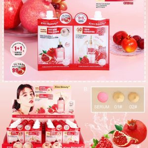 Kiss beauty pomeg ranate bb cream spf 50pa+++ คิสบิวตี้ บีบี ครีม ทับทิม เอสพีเอฟ 50พีเอ+++