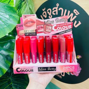 Miss betty foil gold lip gloss colour มิสบิวตี้ลิปกลอส